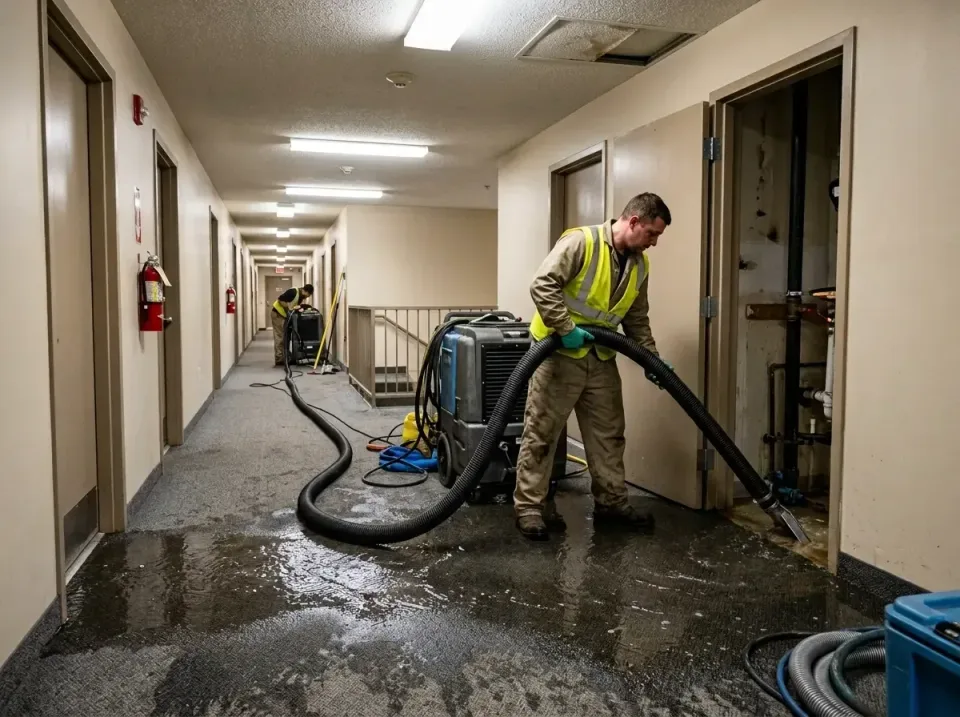 multi-unit-apartment-hallway-f-005 — frequently asked questions, Emergency Burst Pipe Water Extraction & Removal in Calabash…